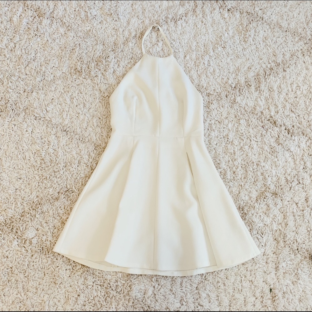 ZARA White Halter Dress